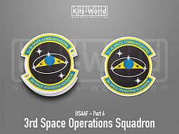 Kitsworld SAV Sticker - USAAF - 3rd Space Operations Squadron 
